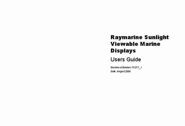 Raymarine GPS Receiver Viewable Marine Displays-page_pdf